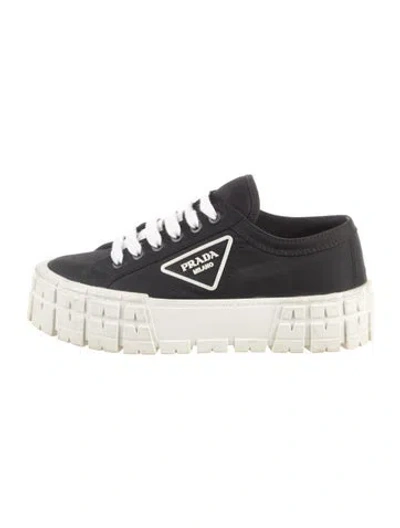Pre-owned Prada Nylon Chunky Sneakers In Black