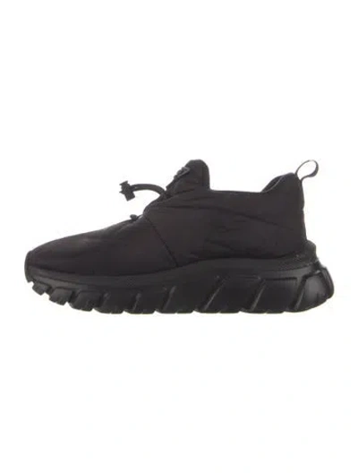 Pre-owned Prada Nylon Chunky Sneakers In Black