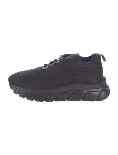 Pre-owned Prada Nylon Chunky Sneakers In Blue