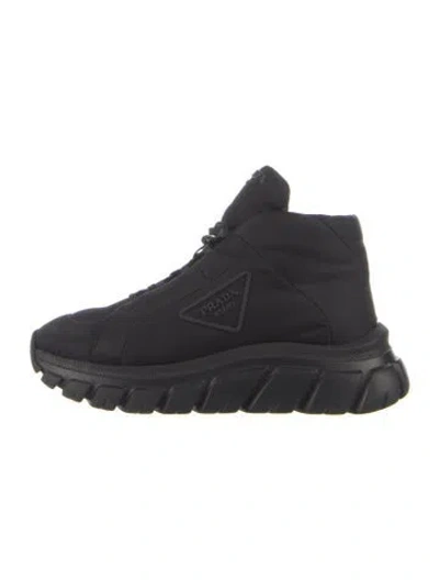 Pre-owned Prada Nylon Chunky Sneakers In Blue