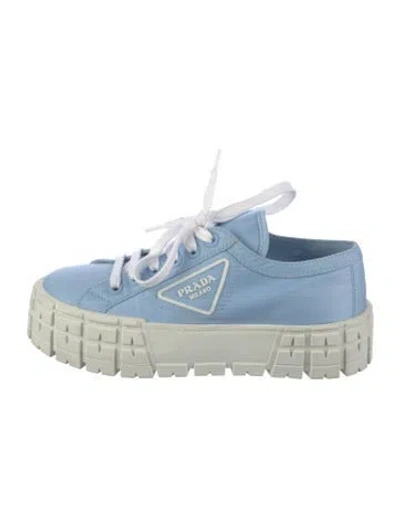 Pre-owned Prada Nylon Chunky Sneakers In Blue