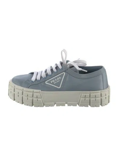 Pre-owned Prada Nylon Chunky Sneakers In Blue