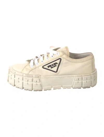 Pre-owned Prada Nylon Chunky Sneakers In Neutrals