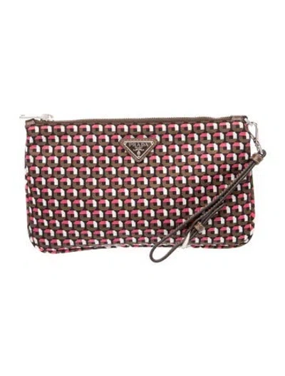 Pre-owned Prada Nylon Clutch In Multi