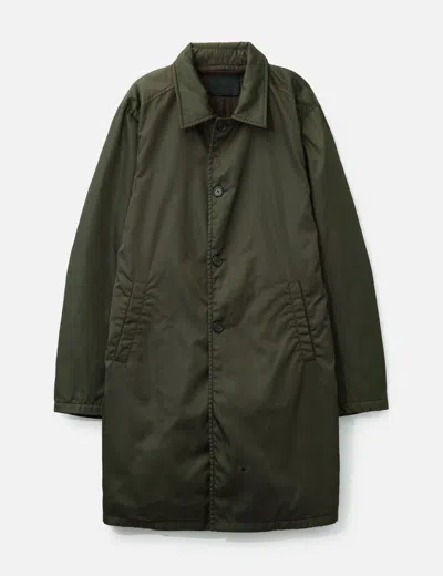 Prada Nylon Coat In Green