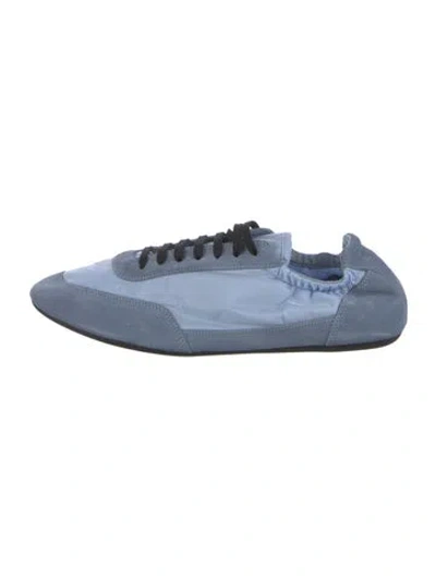 Pre-owned Prada Nylon Colorblock Pattern Sneakers In Blue