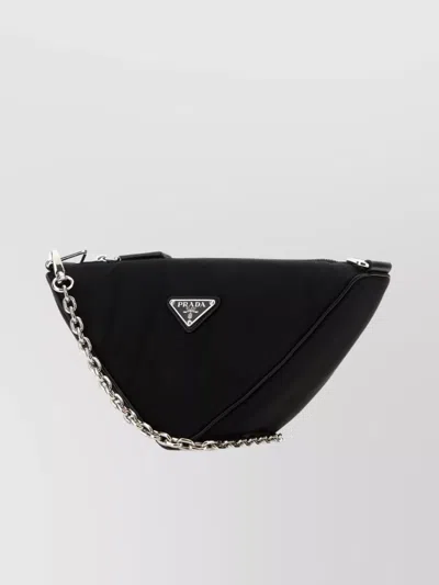Prada Woman Black Nylon Crossbody Bag