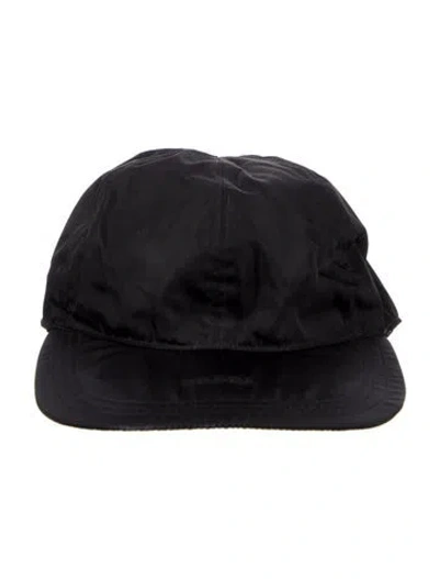 Pre-owned Prada Nylon Dad Hat In Black
