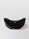 Prada Demi-lune Shoulder Bag Black In Re-nylon Women