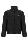 Prada Re-nylon Down Jacket In Black