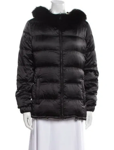 Pre-owned Prada Nylon Down Jacket In Black