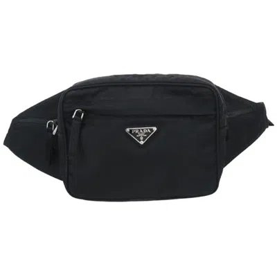 Pre-owned Prada Nylon Fanny Pack Sling Bag () In Black