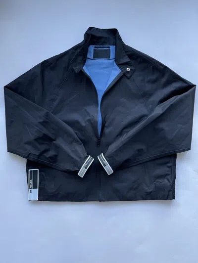 Pre-owned Prada Nylon Gabardine Jacket In Black
