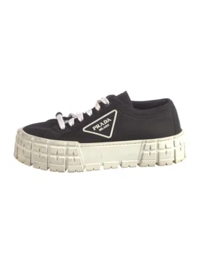 Pre-owned Prada Nylon Graphic Print Chunky Sneakers In Multi