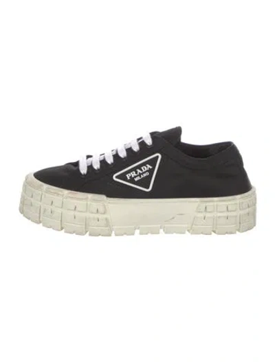 Pre-owned Prada Nylon Graphic Print Sneakers In Multi