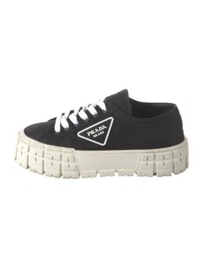 Pre-owned Prada Nylon Graphic Print Sneakers In Multi