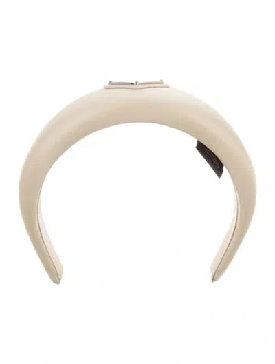 Pre-owned Prada Nylon Hairband In Neutrals
