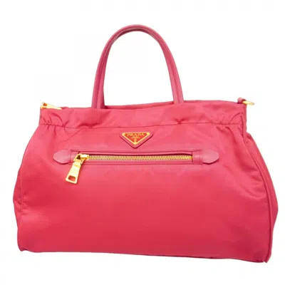Pre-owned Prada Nylon Handbag () In Pink