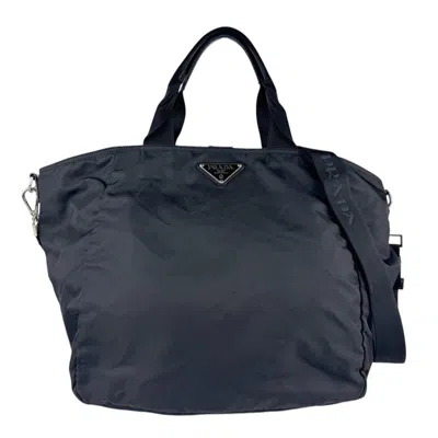 Pre-owned Prada Nylon Handbag Shoulder Bag () In Black