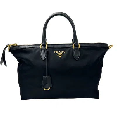 Pre-owned Prada Nylon Handbag Shoulder Bag () In Black