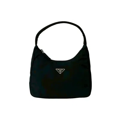 Pre-owned Prada Nylon Handbag Shoulder Bag () In Black