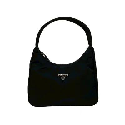 Pre-owned Prada Nylon Handbag Tote Bag () In Black