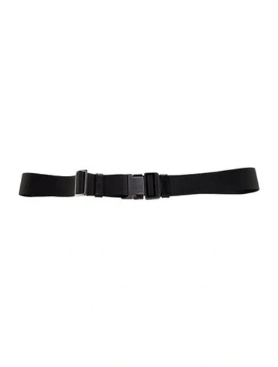 Pre-owned Prada Nylon Harness Belt In Black