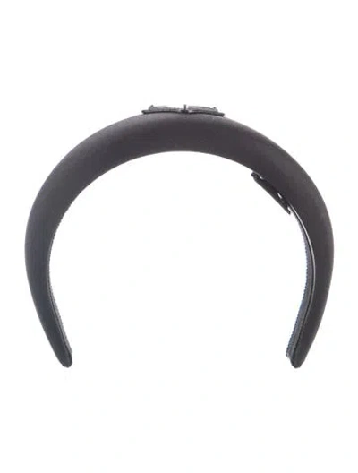 Pre-owned Prada Nylon Head Band In Black