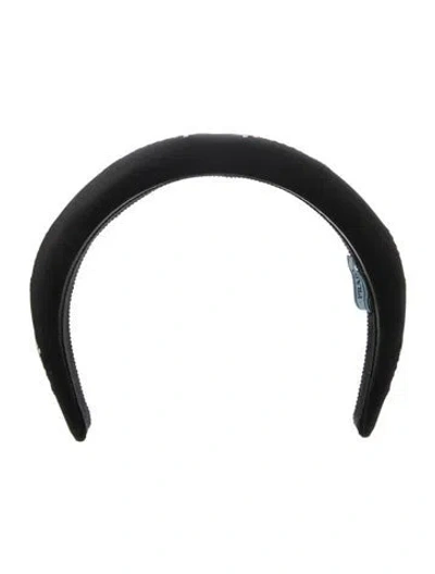 Pre-owned Prada Nylon Headband In Black