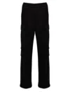 Prada Men Nylon Insert Cargo Joggers In Black