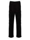 Prada Men Nylon Insert Cargo Joggers In Black