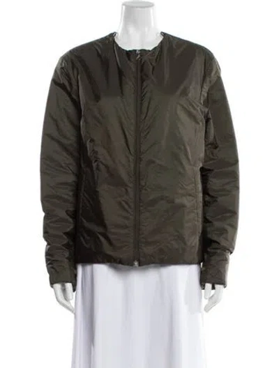Pre-owned Prada Nylon Jacket In Green