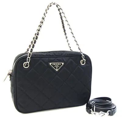 Pre-owned Prada Nylon Leather Handbag () In Multi