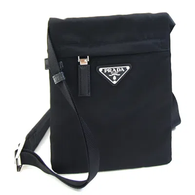 Pre-owned Prada Nylon Leather Pochette Shoulder Bag () In Multi