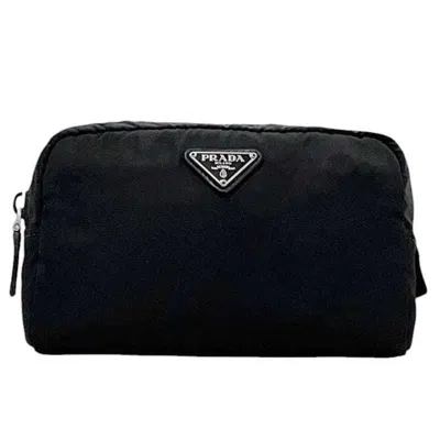 Pre-owned Prada Nylon Leather Pouch () In Multi