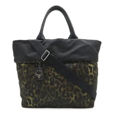 Pre-owned Prada Nylon Leather Shoulder Bag Tote Bag () In Multi