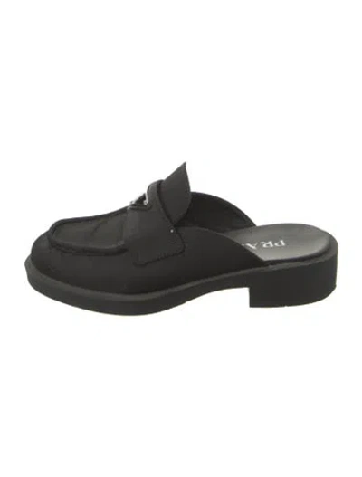 Pre-owned Prada Nylon Loafers In Black