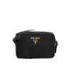 Prada Nylon Camera Bag With Leather Detailing In Black