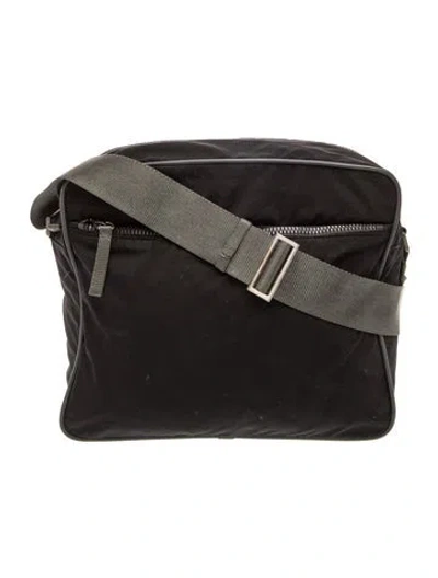 Pre-owned Prada Nylon Messenger Bag In Black