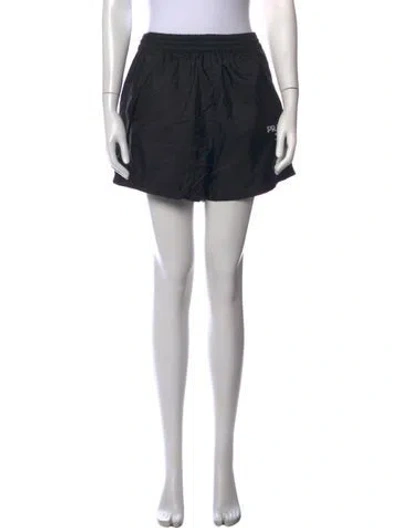Pre-owned Prada Nylon Mini Shorts In Black