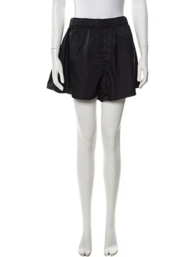 Pre-owned Prada Nylon Mini Shorts In Black