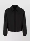Prada Nylon Padded Jacket Elastic Cuffs In Black