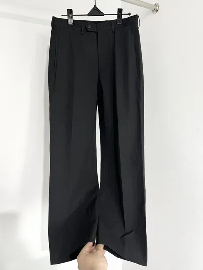 Pre-owned Prada Nylon Pants Trousers Black