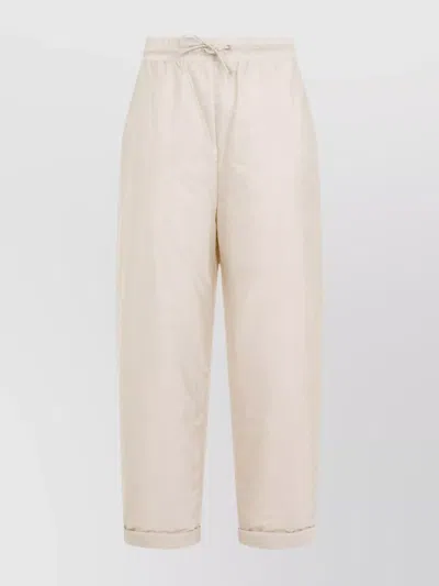 PRADA NYLON PANTS WITH TURN-UP EDGES