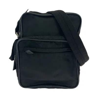 Pre-owned Prada Nylon Pochette Shoulder Bag () In Black