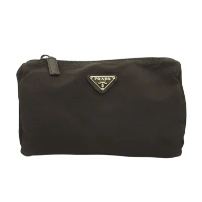 Pre-owned Prada Nylon Pouch () In Black