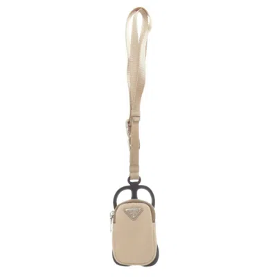 Pre-owned Prada Nylon Pouch () In Sand