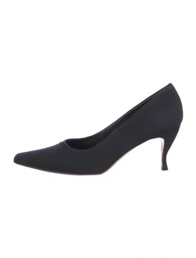 Pre-owned Prada Nylon Pumps In Black