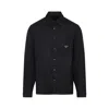 Prada Black Nylon Shirt In Black