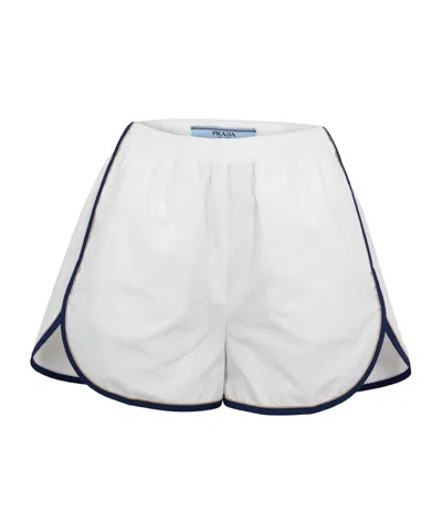 Prada Nylon Shorts Ld62 In White